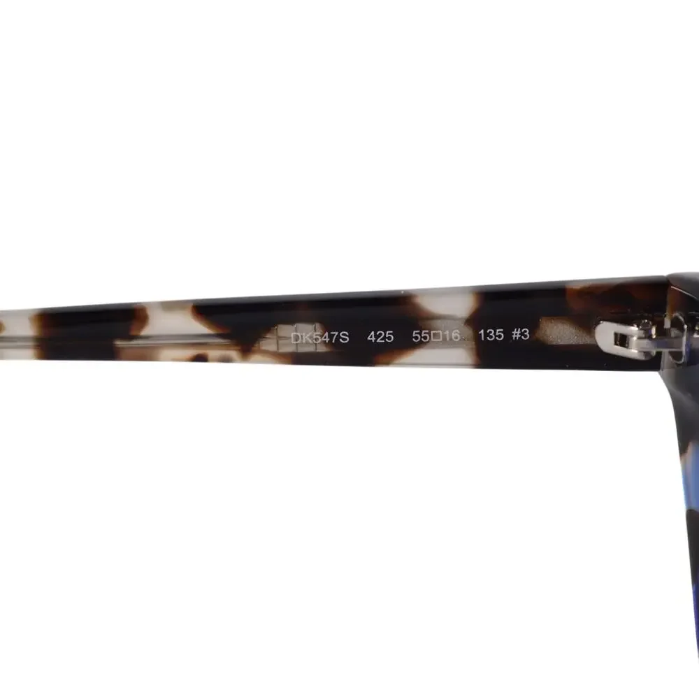 DKNY Narrow Cat Eye Womens Sunglasses–Cobalt Blue/Bone Tortoise–Retro Chic–NWT